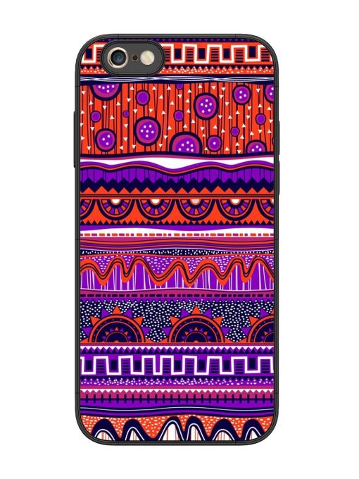 Ethnic Seamless Pattern Glossy Metal TPU Phone Cover for Apple Iphone 6S Plus Zapvi