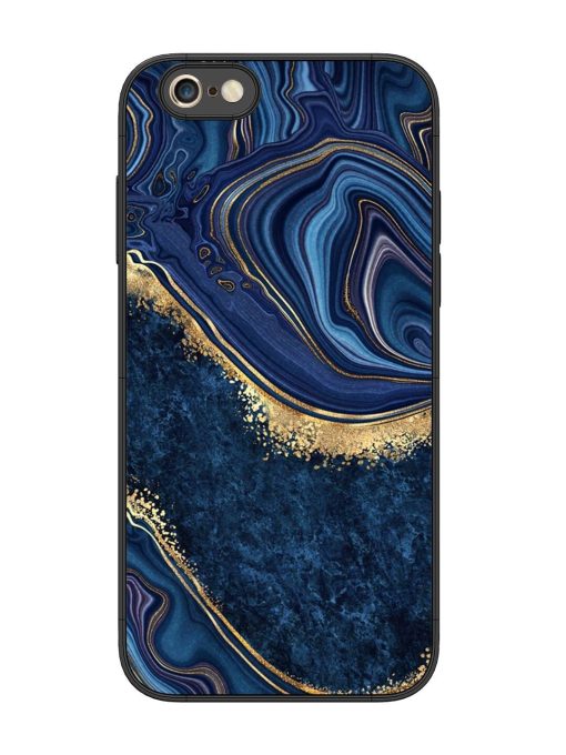 Abstract Background Blue Glossy Metal TPU Phone Cover for Apple Iphone 6S Plus Zapvi