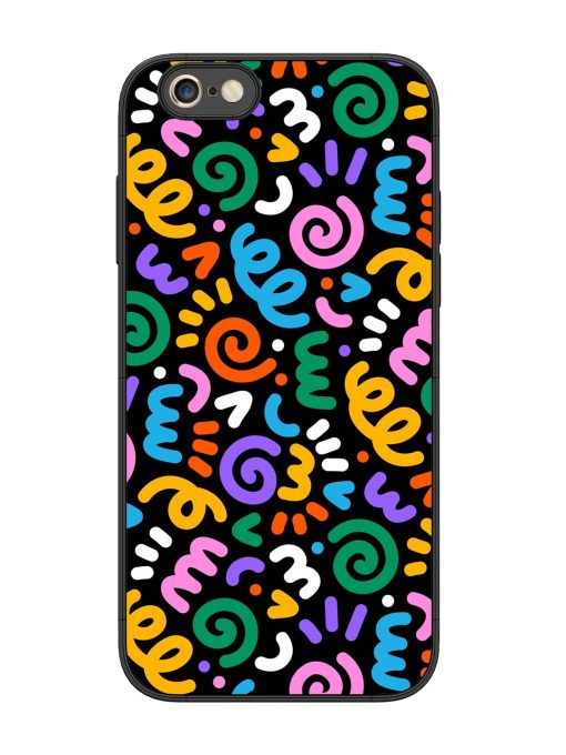 Colorful Seamless Vector Glossy Metal Phone Cover for Apple Iphone 6S Plus Zapvi