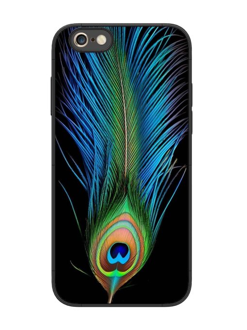 Peacock Feather Glossy Metal TPU Phone Cover for Apple Iphone 6S Plus Zapvi