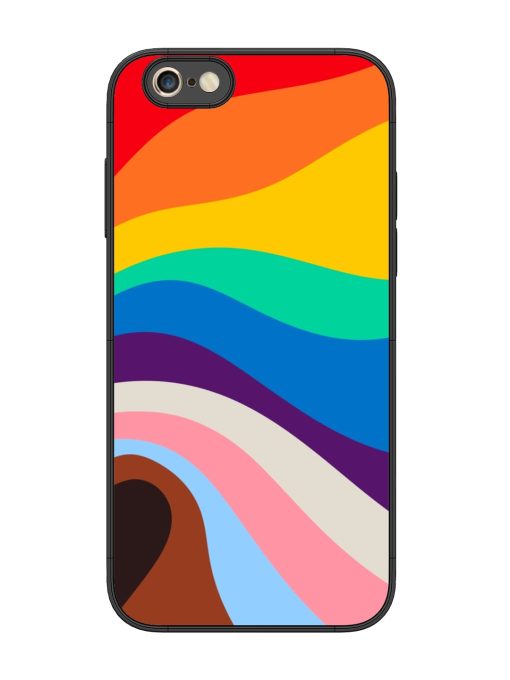 Minimal Pride Art Glossy Metal Phone Cover for Apple Iphone 6S Plus Zapvi