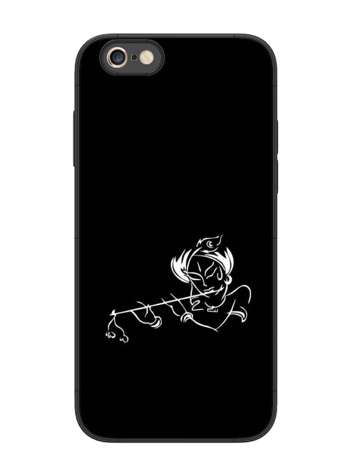 Krishna Flute Glossy Metal Phone Cover for Apple Iphone 6S Plus Zapvi