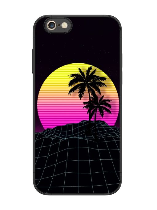 Coconut Vector Glossy Metal Phone Cover for Apple Iphone 6S Plus Zapvi