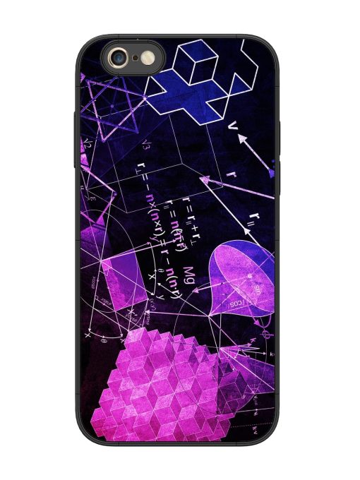 Math Physics Formula Art Glossy Metal Phone Cover for Apple Iphone 6S Plus Zapvi