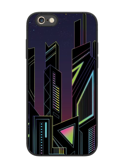 Neon Dreamscape Glossy Metal Phone Cover for Apple Iphone 6S Plus