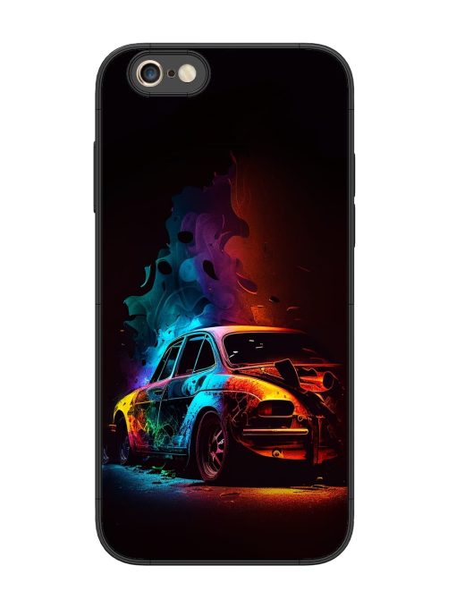 High Classic Car Art Glossy Metal Phone Cover for Apple Iphone 6S Plus Zapvi