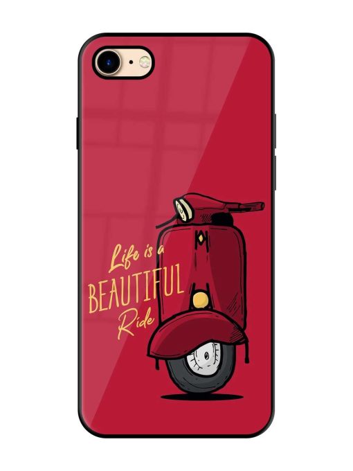 Life Is Beautiful Rides Glossy Metal Phone Cover for Apple Iphone 7