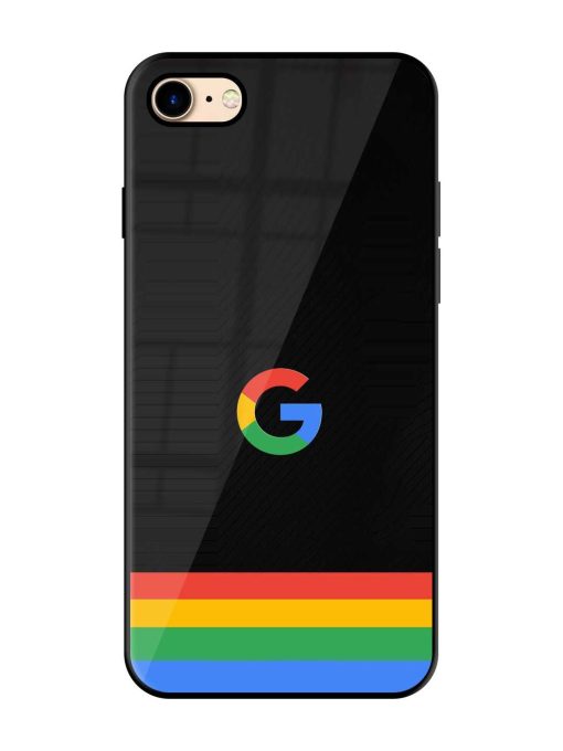 Google Logo Art Glossy Metal Phone Cover for Apple Iphone 7 Zapvi