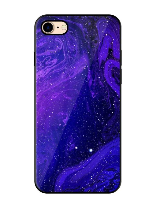 Galaxy Acrylic Abstract Art Glossy Metal Phone Cover for Apple Iphone 7