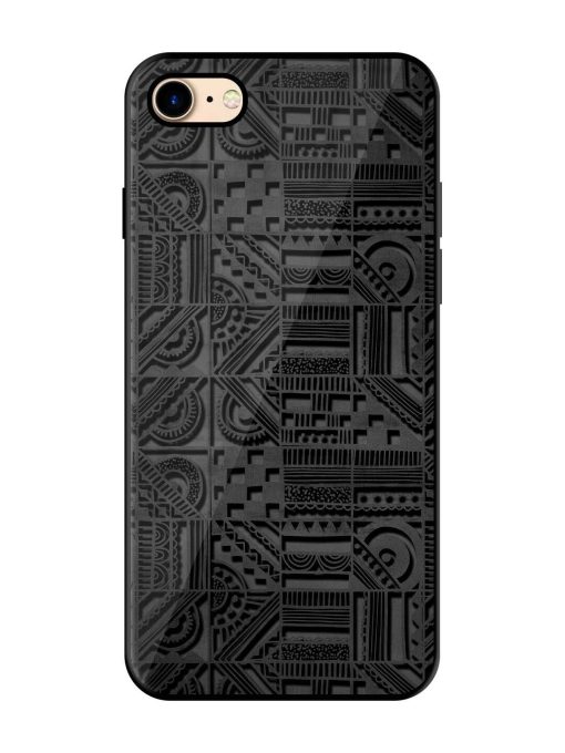 Seamless Pattern Glossy Metal Phone Cover for Apple Iphone 7