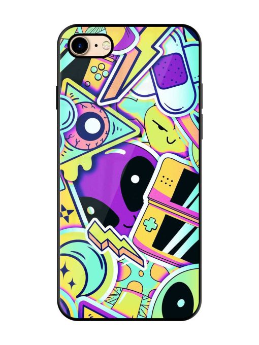 Scratch Art Glossy Metal Phone Cover for Apple Iphone 7