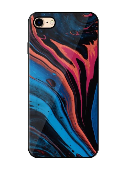 Liquefied Art Glossy Metal TPU Phone Cover for Apple Iphone 7