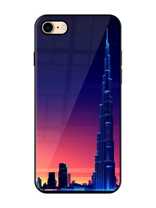 Burj Khalifa Abstract Glossy Metal Phone Cover for Apple Iphone 7 Zapvi