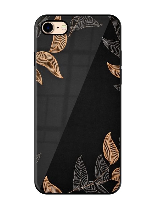 Foliage Art Glossy Metal Phone Cover for Apple Iphone 7 Zapvi