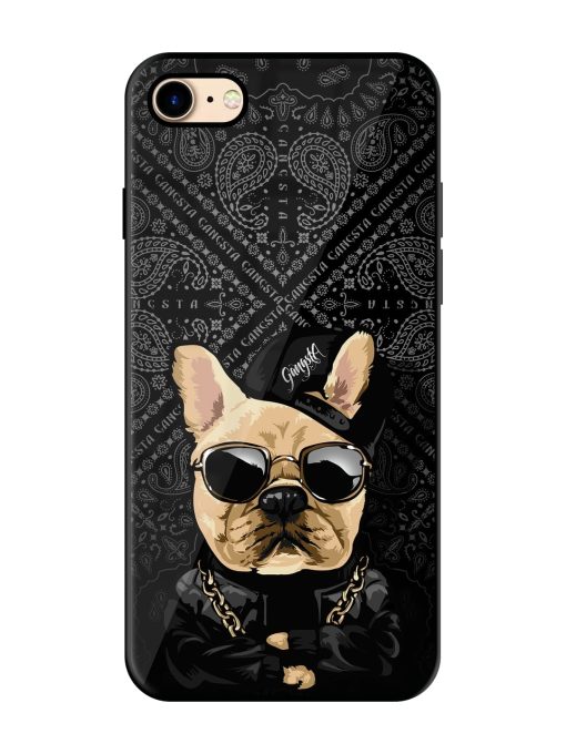 Gangsta Cool Sunmetales Dog Glossy Metal Phone Cover for Apple Iphone 7 Zapvi