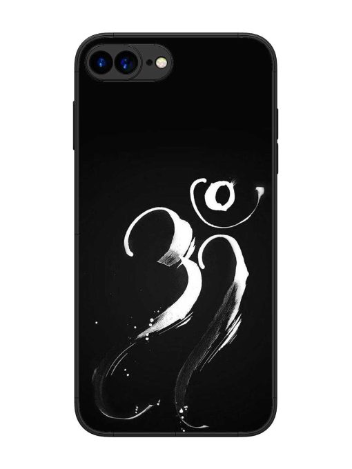 Om Logo Glossy Metal Phone Cover for Apple Iphone 7 Plus Zapvi