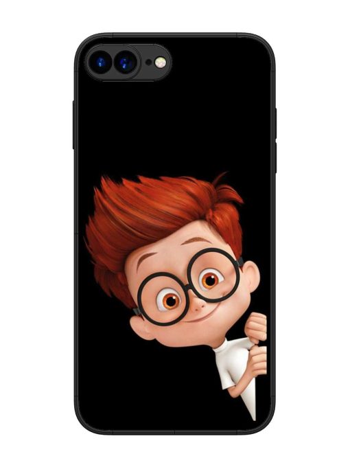 Smart Boy Cartoon Glossy Metal Phone Cover for Apple Iphone 7 Plus Zapvi