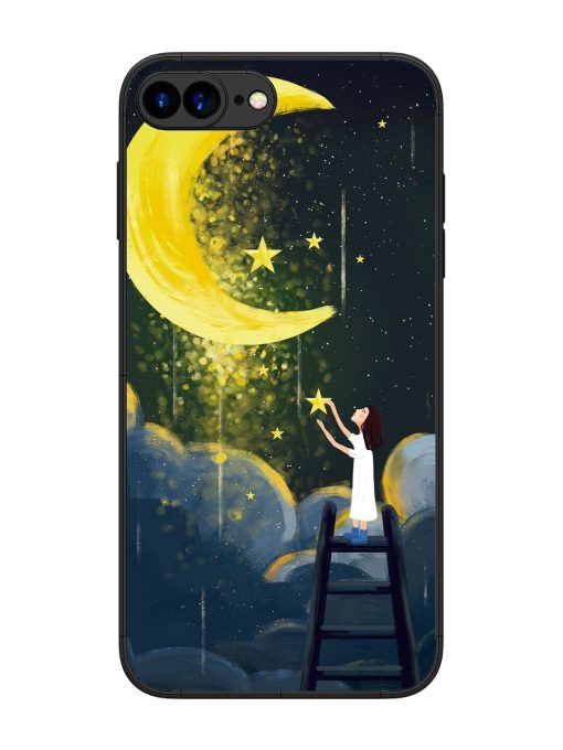 Moonlight Healing Night Illustration Glossy Metal TPU Phone Cover for Apple Iphone 7 Plus Zapvi