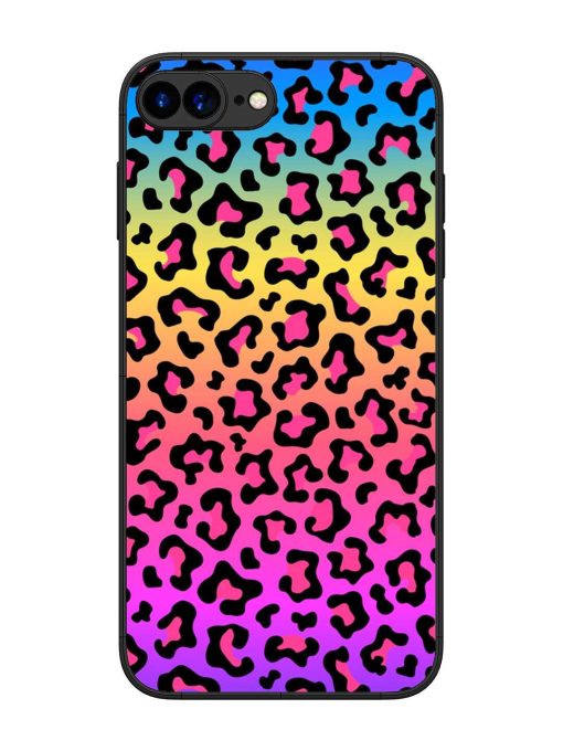 Neon Rainbow Colored Glossy Metal Phone Cover for Apple Iphone 7 Plus