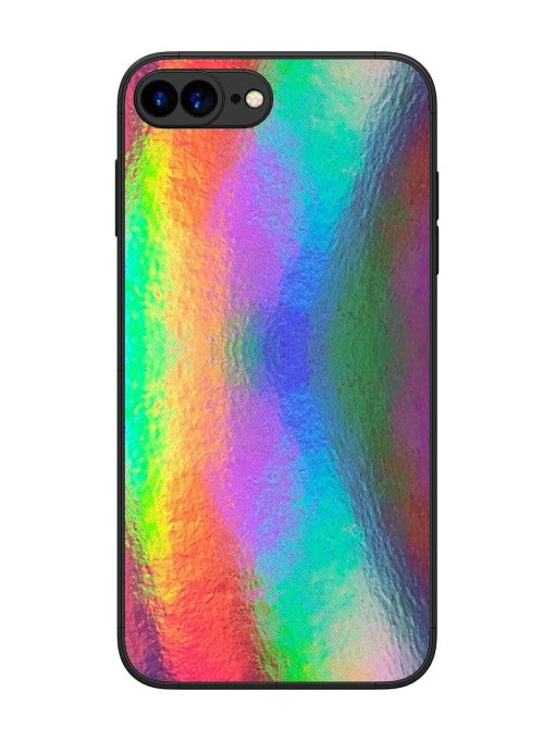 Colorful Holographic Background Glossy Metal TPU Phone Cover for Apple Iphone 7 Plus