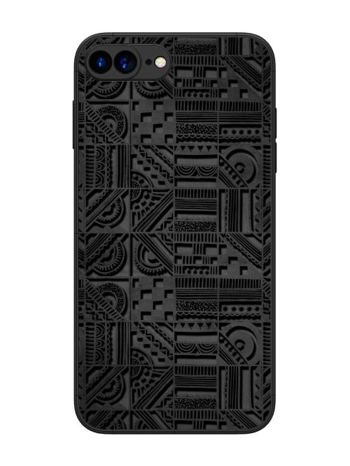 Seamless Pattern Glossy Metal Phone Cover for Apple Iphone 7 Plus Zapvi