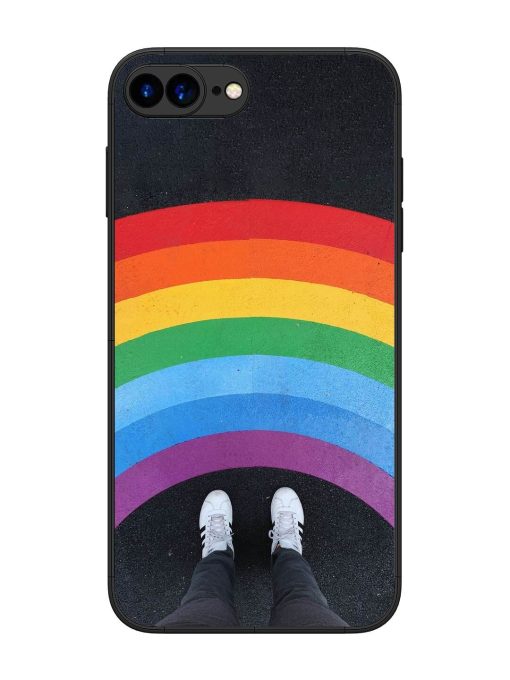 Legs Rainbow Glossy Metal TPU Phone Cover for Apple Iphone 7 Plus Zapvi