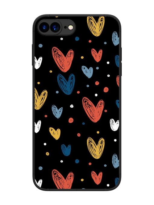 Happy Valentines Day Glossy Metal TPU Phone Cover for Apple Iphone 7 Plus Zapvi