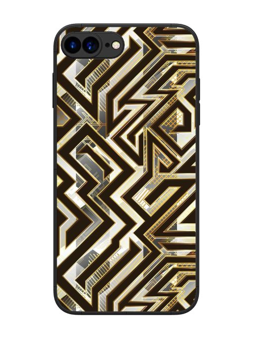 Technology Geometric Seamless Glossy Metal Phone Cover for Apple Iphone 7 Plus Zapvi