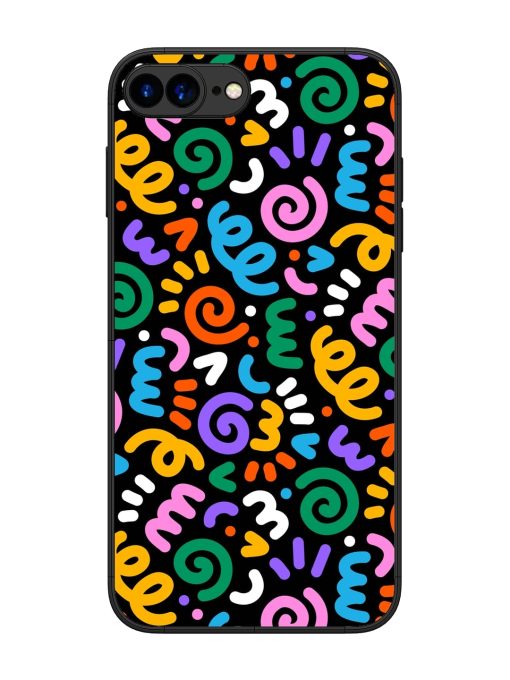 Colorful Seamless Vector Glossy Metal Phone Cover for Apple Iphone 7 Plus Zapvi