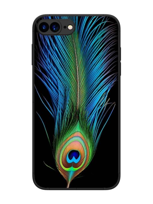 Peacock Feather Glossy Metal TPU Phone Cover for Apple Iphone 7 Plus Zapvi