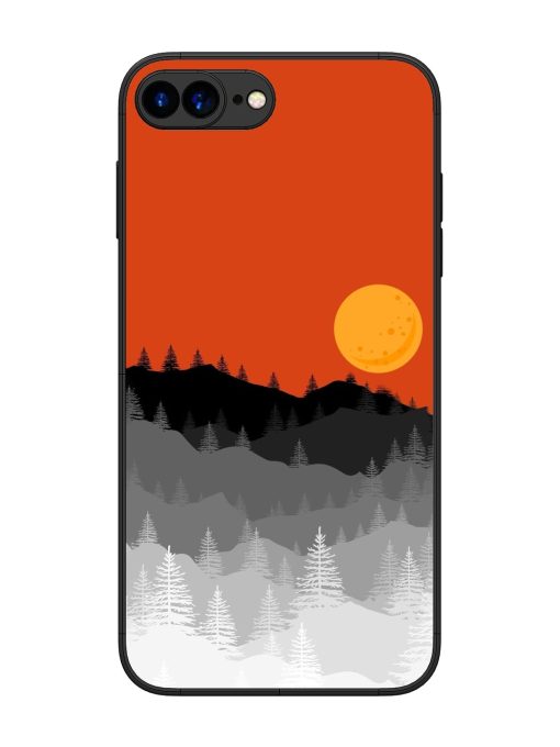 Mountain Lofi Sun Glossy Metal Phone Cover for Apple Iphone 7 Plus Zapvi