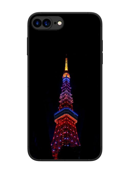 Eiffel Tower Night View Glossy Metal Phone Cover for Apple Iphone 7 Plus Zapvi