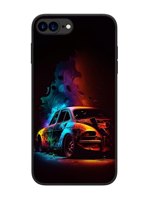 High Classic Car Art Glossy Metal Phone Cover for Apple Iphone 7 Plus