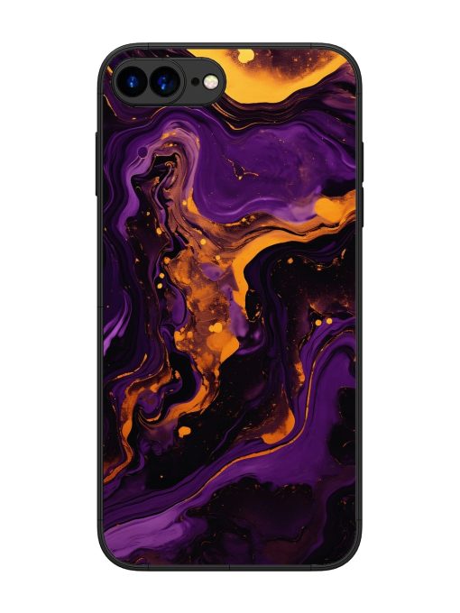 Painting Of A Purple Glossy Metal Phone Cover for Apple Iphone 7 Plus