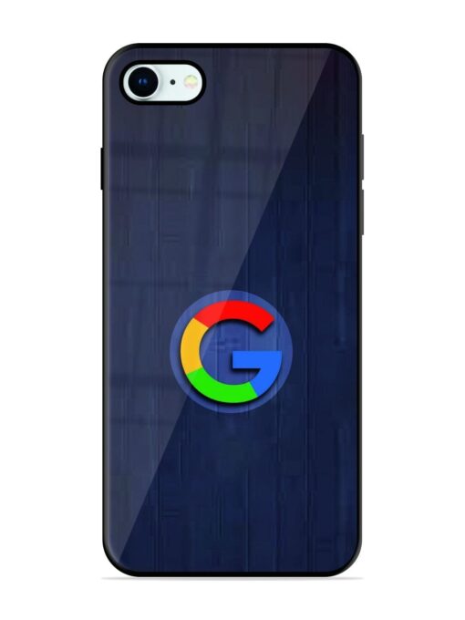 Google Logo Printed Glossy Metal TPU Phone Cover for Apple Iphone 8