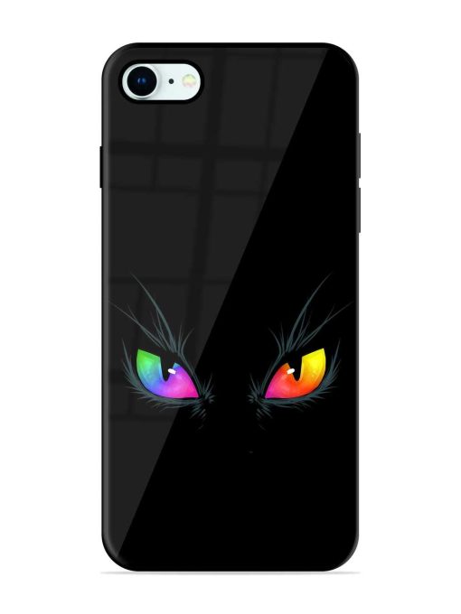 Cat Eyes Glossy Metal Phone Cover for Apple Iphone 8 Zapvi