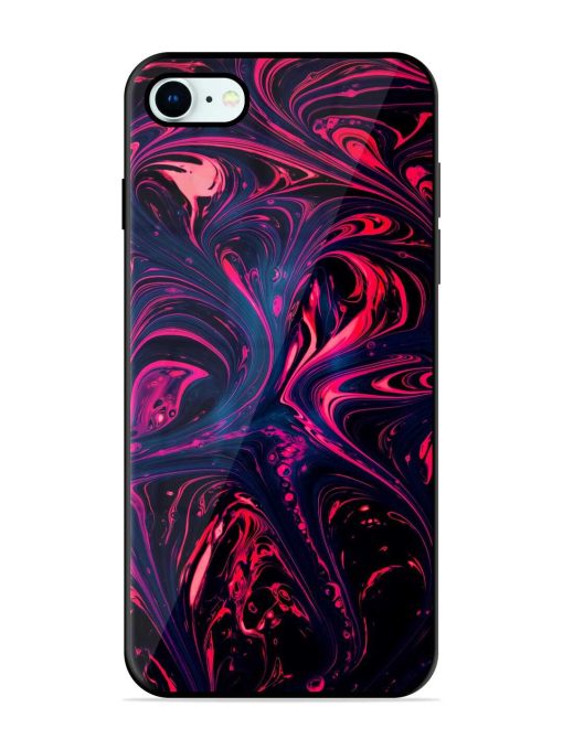 Abstract Background Glossy Metal Phone Cover for Apple Iphone 8 Zapvi