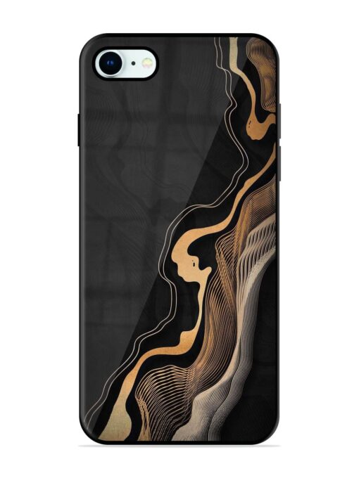 Abstract Art Glossy Metal TPU Phone Cover for Apple Iphone 8 Zapvi