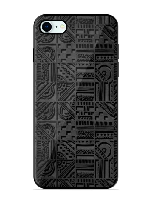 Seamless Pattern Glossy Metal Phone Cover for Apple Iphone 8