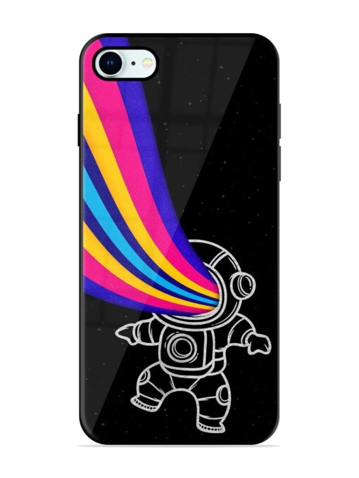 Astronaut Glossy Metal TPU Phone Cover for Apple Iphone 8