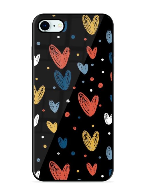 Happy Valentines Day Glossy Metal TPU Phone Cover for Apple Iphone 8