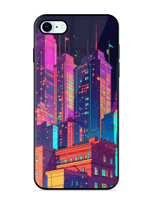 City View Glossy Metal Phone Cover for Apple Iphone 8