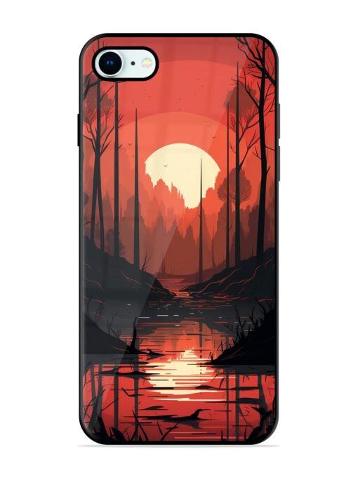 Natural Landscape Glossy Metal Phone Cover for Apple Iphone 8 Zapvi