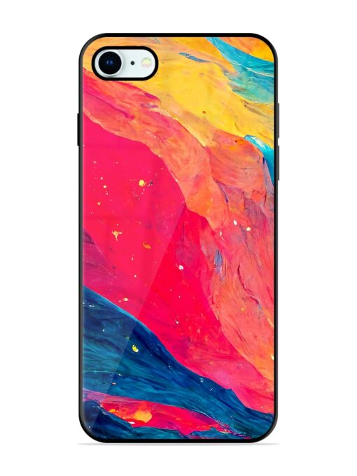 Starry Night Glossy Metal Phone Cover for Apple Iphone 8