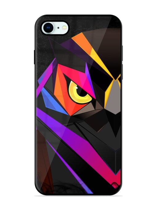 Wpap Owl Glossy Metal Phone Cover for Apple Iphone 8 Zapvi