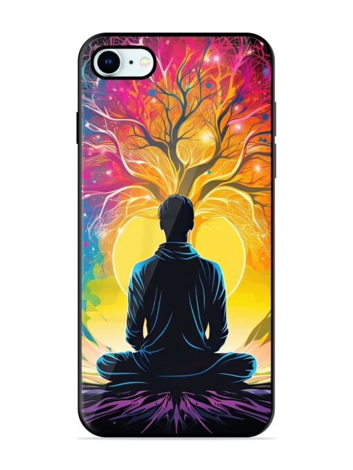 Mind Colourful Glossy Metal Phone Cover for Apple Iphone 8