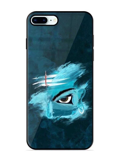 Lord Shiva Glossy Metal Phone Cover for Apple Iphone 8 Plus Zapvi