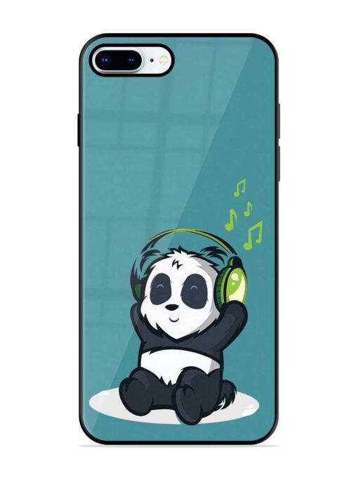 Music Panda Glossy Metal Phone Cover for Apple Iphone 8 Plus