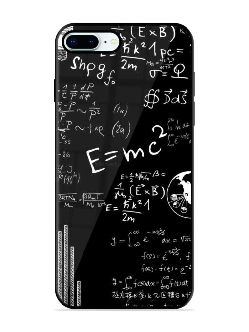 E=Mc2 Mass?Energy Equivalence Glossy Metal Phone Cover for Apple Iphone 8 Plus Zapvi