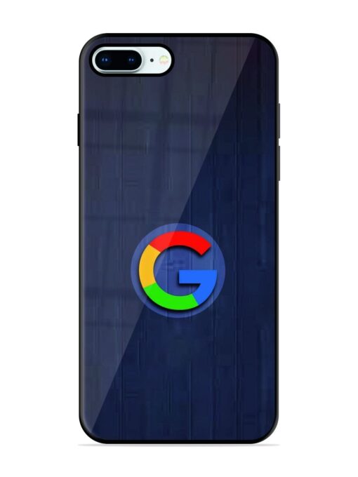 Google Logo Printed Glossy Metal TPU Phone Cover for Apple Iphone 8 Plus